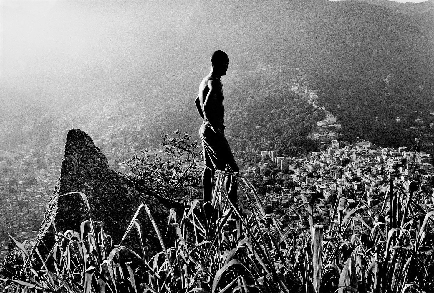 Michael and the Landscape, Rocinha, Rio de Janeiro